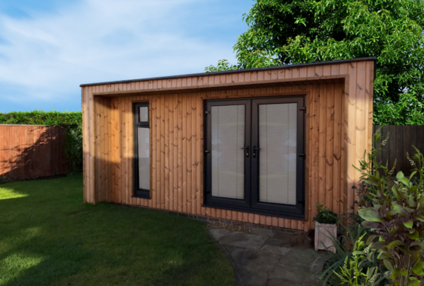 SIPs garden office building external view - garden build uk